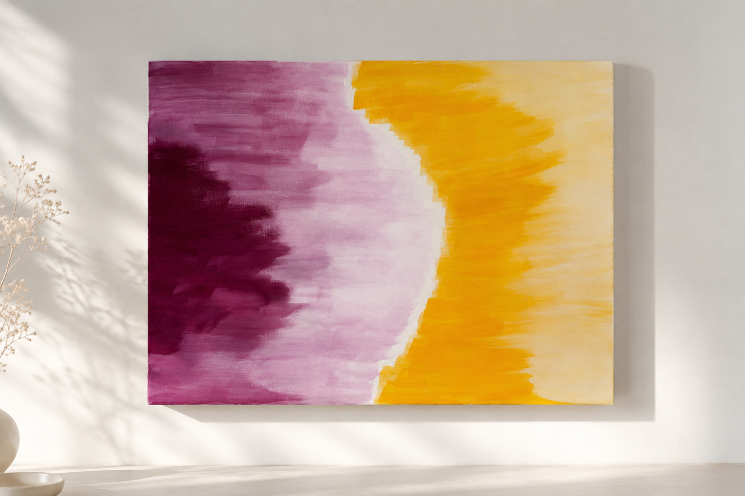 Harmonie něžnosti — Akryl, 50 × 40 cm